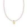 Ожерелье Love Pearl Съемная подвеска в форме сердца Цепочка на ключицу Французский ретро Легкая роскошь Ощущение