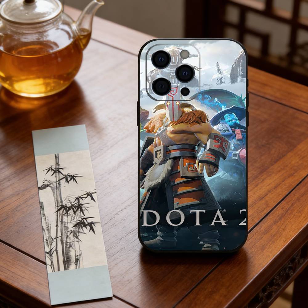 Чехол для телефона Dota 2 для iPhone 17, 16, 15, 14, 13, 12, 11 Plus, Pro Max, Другие Мягкий Черный Чехол