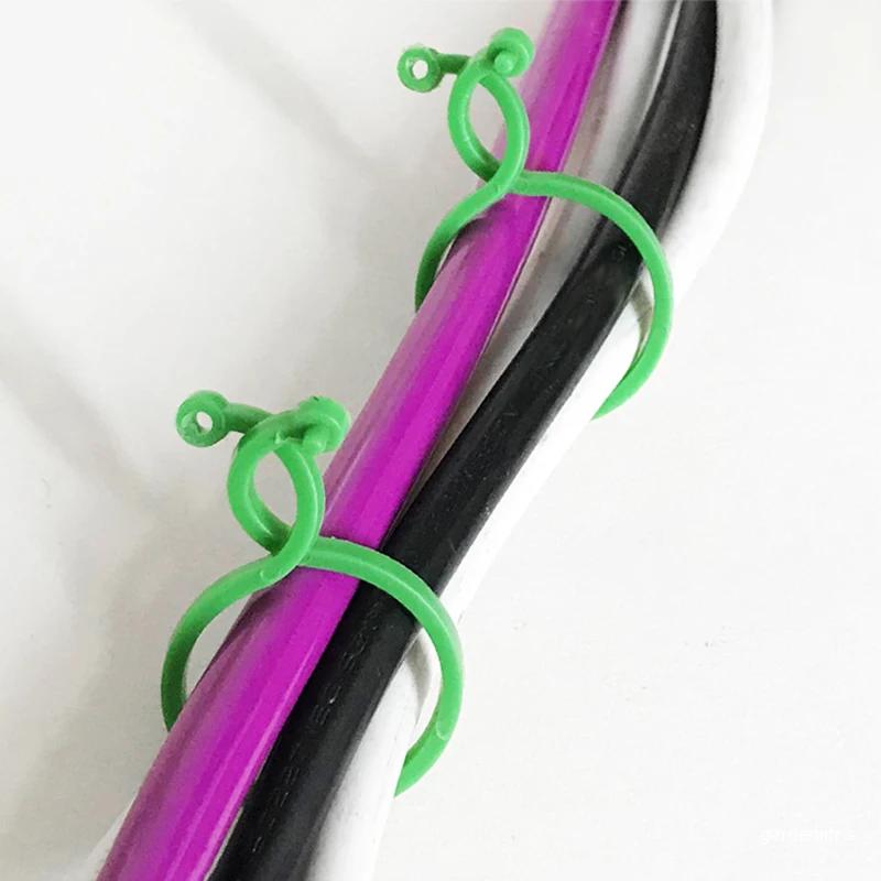 20/50/100 шт. Пластиковые зажимы для обвязки виноградной лозы, набор из пряжек, кольцо для обвязки виноградной лозы, инструмент для поддержки растений