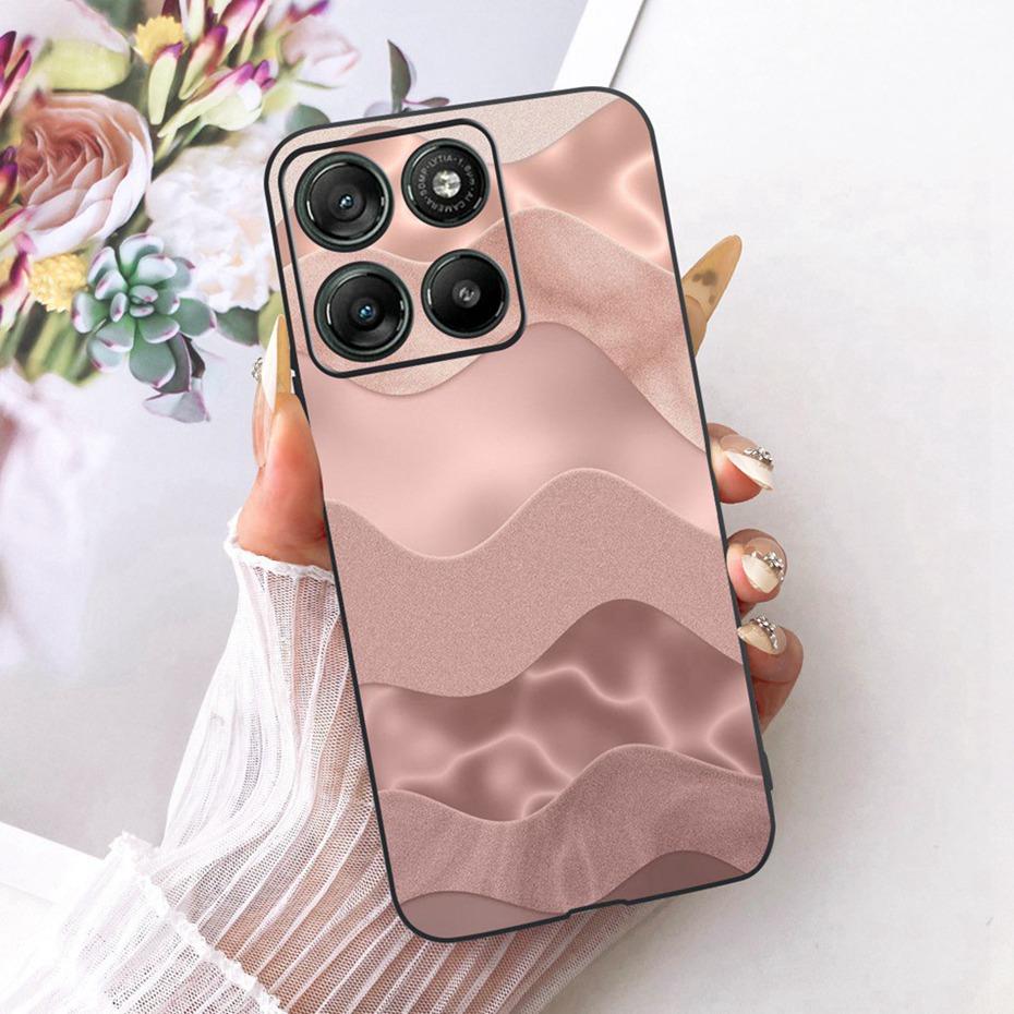 Модный Чехол с Буквой для Телефона Motorola Moto G77 G67 Задняя Крышка Для MOTO G67 G77 5G Мягкие Черные Силиконовые Чехлы