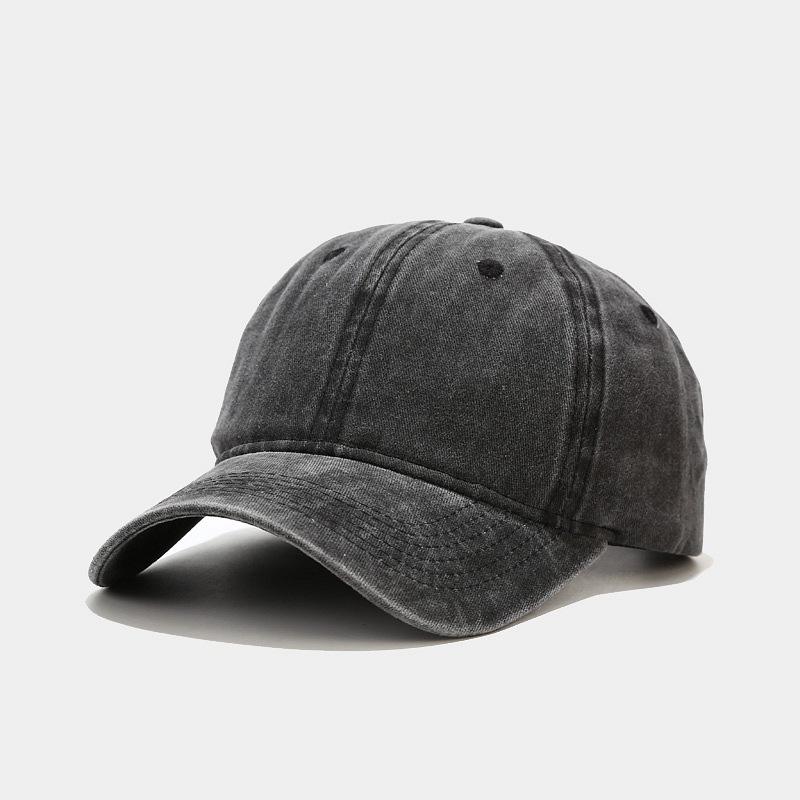Ins Washed Retro Minimalist Baseball Cap Men's Women's Outdoor Universal Cap Duckbill Cap Trendy Minimalist Hat