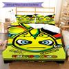 Rossi Code Bedding Quilt Set Quilt Cover Pillowcase Home Decoration Birthday Gift (1 * duvet cover + 2 * pillowcase, without core)