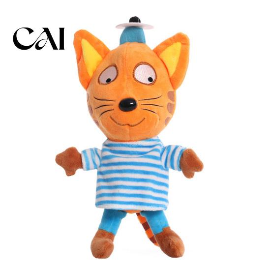 Role Playing Kids Game Accessory Family Kitten Plush Doll, Soft Stuffed Animal, Cartoon Anime Character Educational Imaginative Play Toy Figure