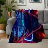 "Neon Gaming Controller Hoodie - Gamer Style"Blanket Flannel Throw Blanket for Sofa, Bed, Travel, Camping, Office, Couch, Chair, And Bed Gif