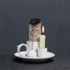 Керамические поделки Подсвечник для спальни Настольная книжная полка Атмосферный Декоративный поднос для благовоний Многоцелевое украшение для дома