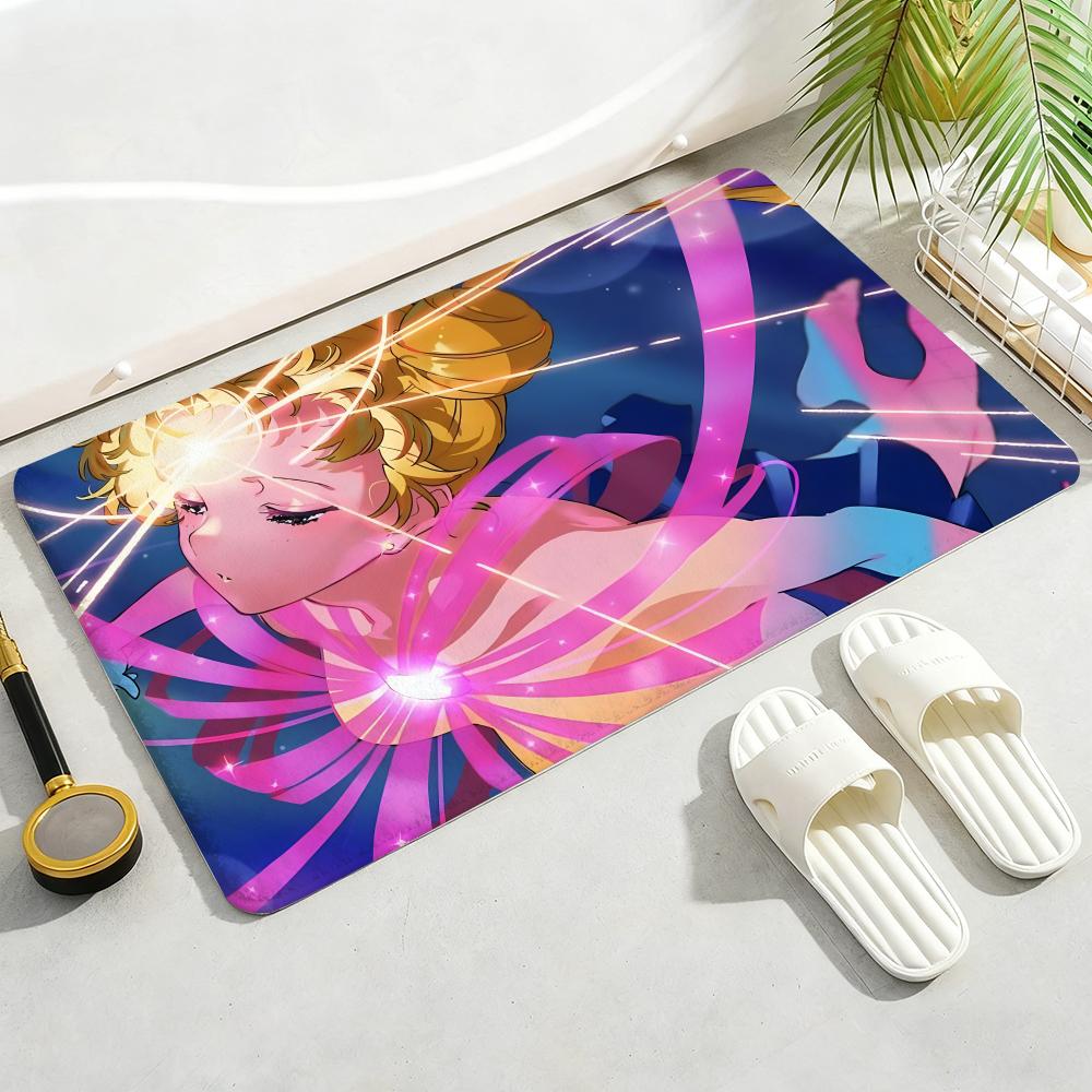 ANIME S-SAILOR-MOON Floor Mat Soft Thickened Non-Slip Door Mat for Living Room Home Decor Flannel Rugs