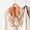 Autumn And Winter Warm Foreign Style Versatile Small Silk Scarf Women'S Matching Clothes Shawl Square Scarf Scarf