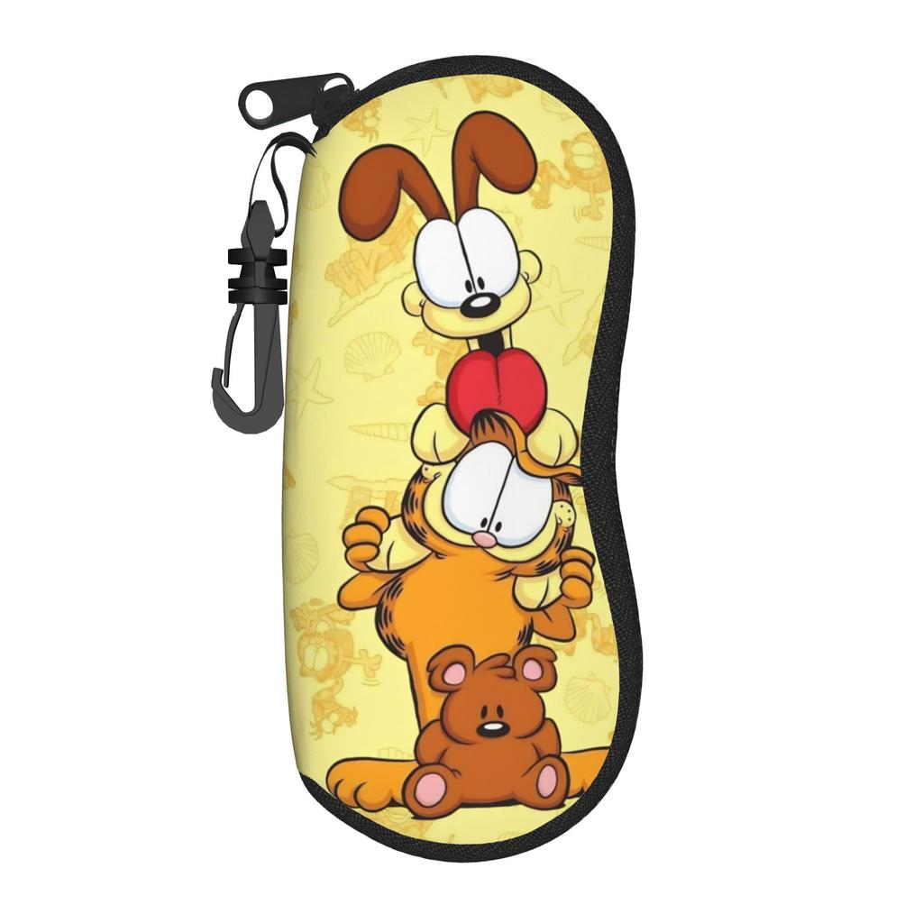 Cartoon Glasses Case Men Women Fashion Zipper G-Garfielded and Dogs Eyewear Box Print Eyewear Container