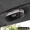 Car Glasses Clip Sunglasses Box For Mini Cooper One JCW F55 F56 R55 R56 R57 R58 R59 R60 Sun Visor Eyeglasses Card Ticket Holder w4