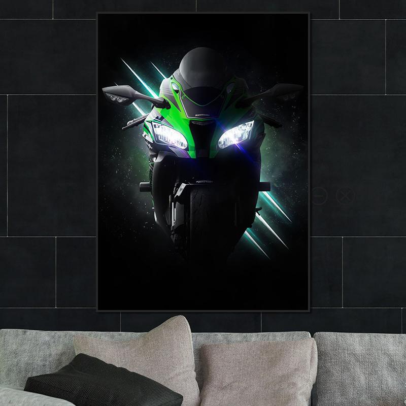 Moto Faces Posters and Prints S1000RR 3rd Gen Ninja ZX10R KRT CBR1000RR R SP Wall Art HD Picture Canvas Painting Room Home Decor