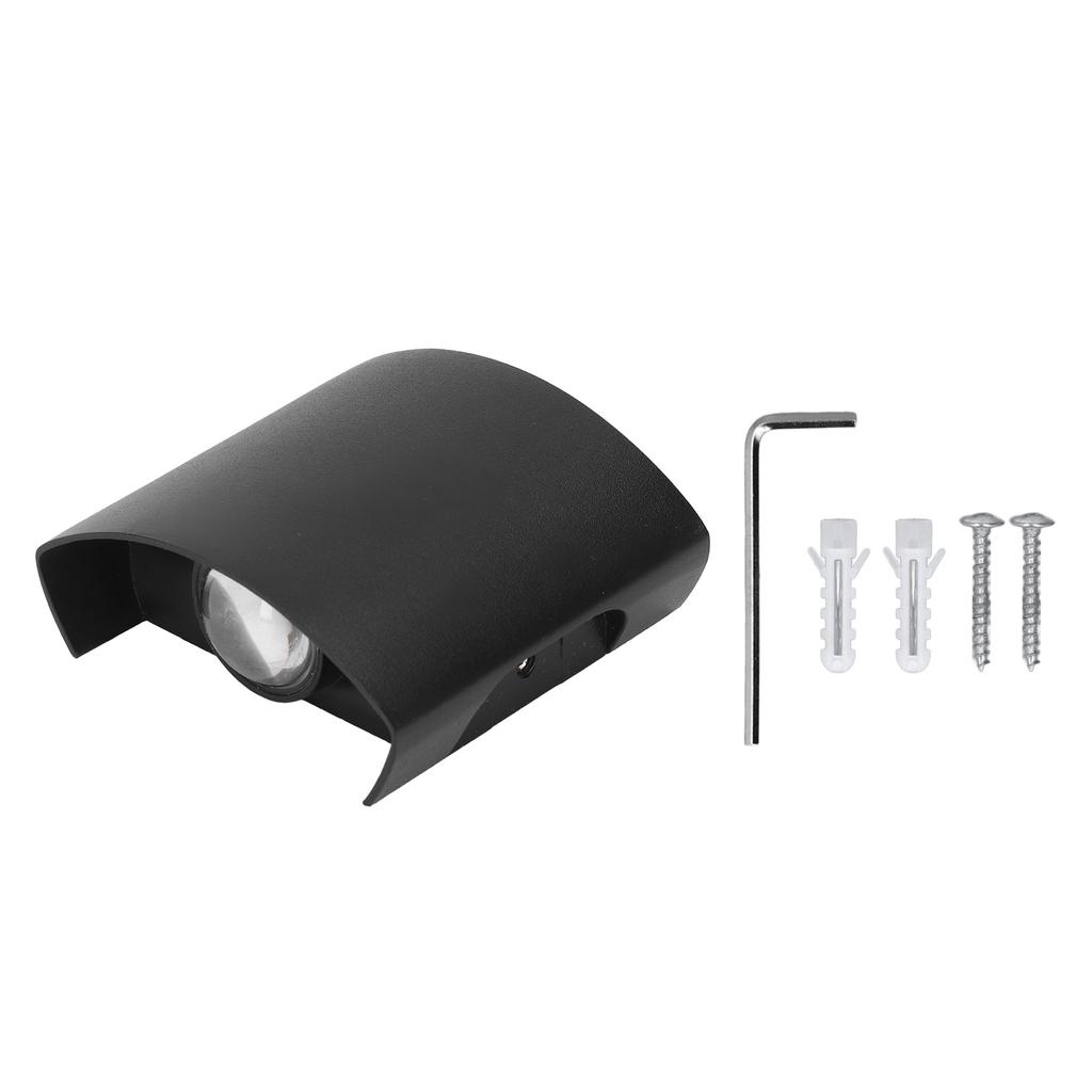 LED Wall Light Waterproof Decorative Aluminum Alloy Black Wall Sconce Lamp for Outdoor 110?265V