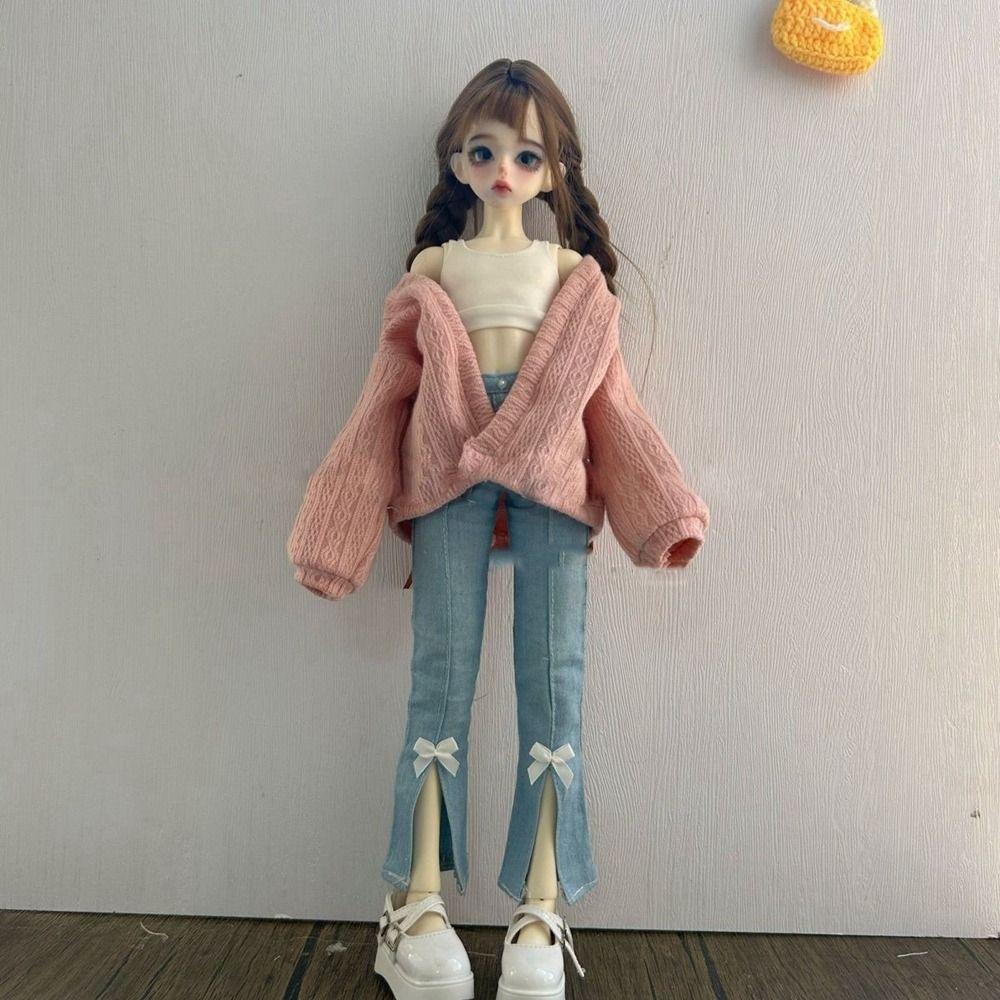 Милые топы для кукол, пальто, повседневная одежда, кукольные свитера для кукол BJD 1/4 1/6 30/45 см, аксессуары для одежды DIY