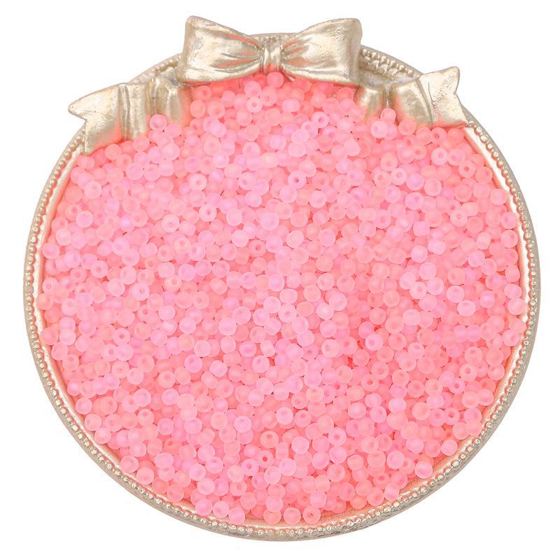 Изготовленные вручную высококачественные стеклянные матовые рисовые бусины для создания украшений из бисера своими руками.