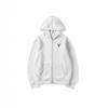 Winter Hooded Zip-Up Sweatshirt With Deer Print Loose Fit Oversized Pullover Youth