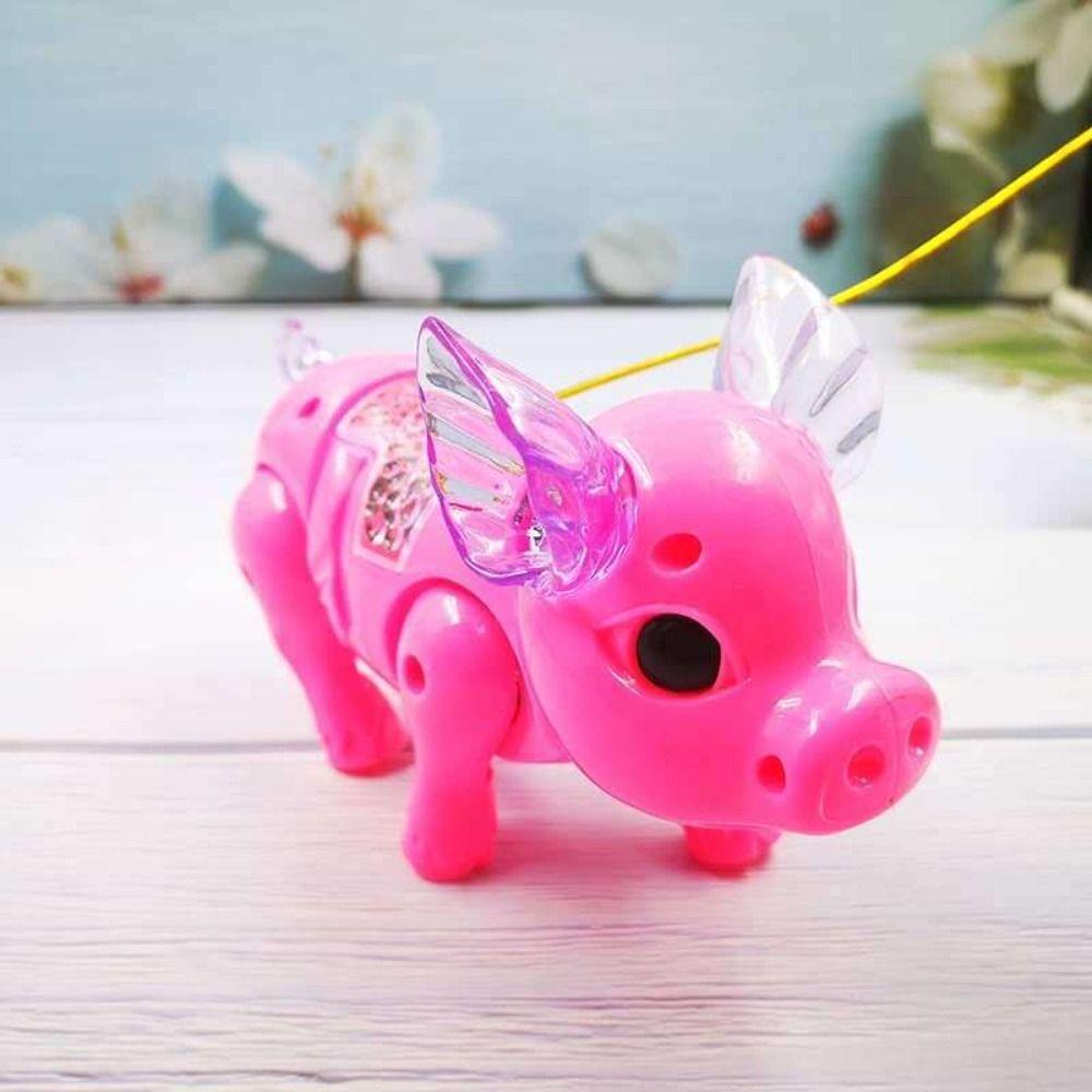 Batteries Powered Music Walking Pig Action Figure Toys Interactive Toys  Music   Baby Kids Pets