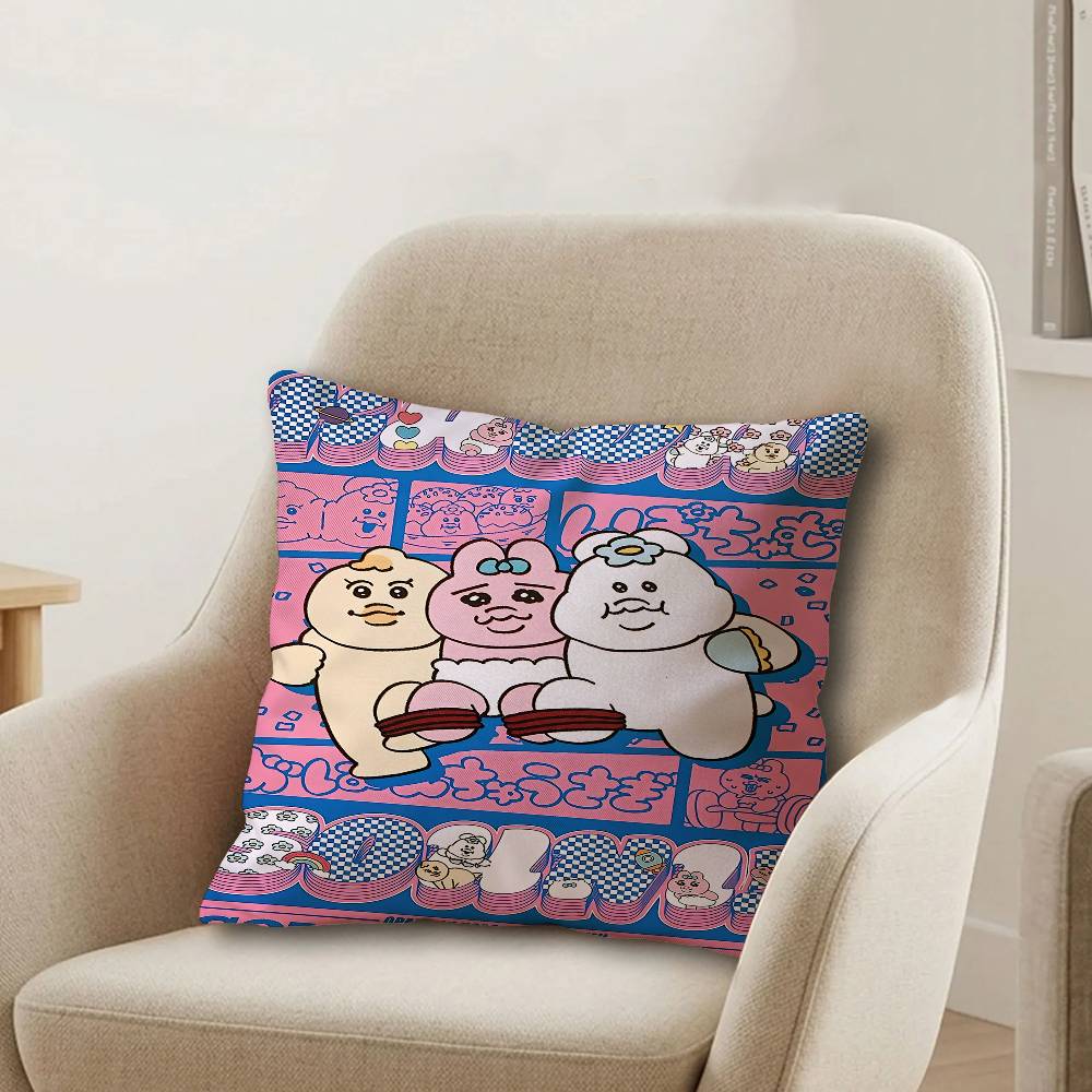 OOpanchu Usagi Cute Decorative Room Aesthetics Pillow Case Home Decor Bedroom Sofa Bed Couch Pillow Cover x
