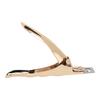 Кусачки для типсов U-образной формы для самостоятельной обрезки из нержавеющей стали, портативный грумер для типсов для ногтей для салона красоты, золотой