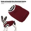 V-Neck Dog Knitted Vest Three Dimensional Tailoring Pet Knitting Clothes Pet Knitwear  Chinchilla