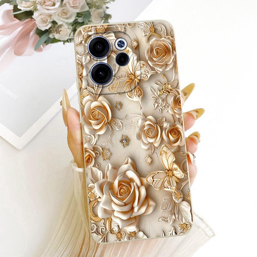 Чехол для OPPO Reno 15F reno15 F 5G CPH2801 Эстетичный Роскошный Милый Кролик Силиконовый Чехол для Телефона OPPO Reno15 5G Мягкая Крышка