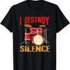 Смешной подарок барабанщику рок-музыканту Футболка с рисунком барабанов