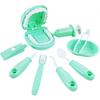 9Pcs/Set Kids Educational Dental Scene Toy Набор дошкольных обучающих игр для чистки зубов