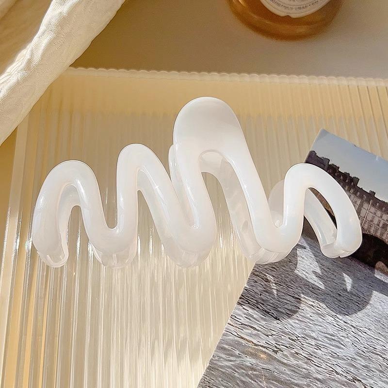 with resembling as a head accessory Jelly color wavy low-neck series hairstyle shark hairpins 1 PC hairpin clips Delicate Jewelry