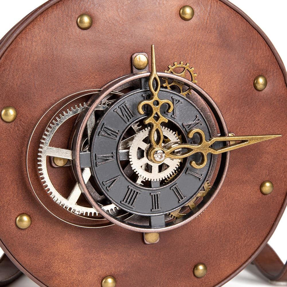 Johnature Круглые женские сумки на ремне в стиле ретро в стиле стимпанк, высококачественная универсальная женская сумка из искусственной кожи