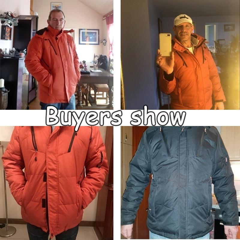 -30 ℃ Зимняя мужская толстая куртка-пуховик, мужская зимняя парка, пальто, мужская теплая зимняя куртка-пуховик, верхняя одежда