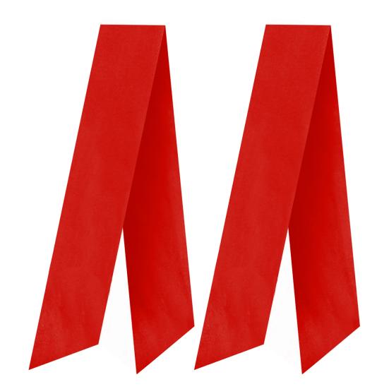 2 Pcs Christmas Velvet Wreath Sash for Front Door Blank Plain Garland Sash Accessories for Anniversary Wedding Party Indoor Outdoor Home Decor