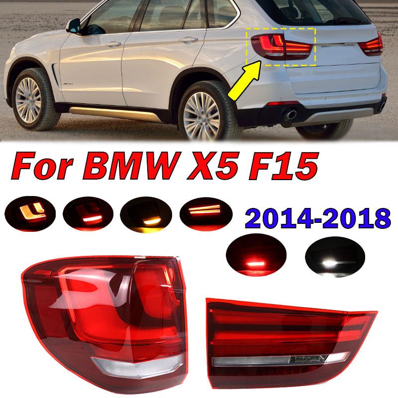 Для BMW X5 F15 2014 2015 2016 2017 2018 Автомобильный задний фонарь Задний предупреждающий стоп-сигнал Противотуманная фара Внутренний внешний задний фонарь Автоаксессуары