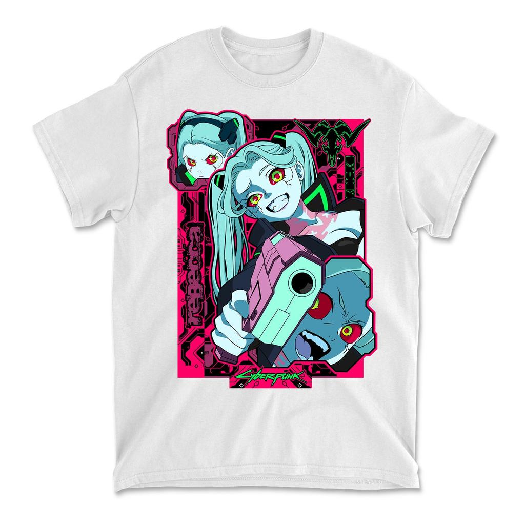 Футболка Cyber Edgerunners, Футболка Edge Runners Люси Мужская Женская Повседневная Футболка с Коротким Рукавом Футболка Подарок для Девушки Футболка Все Размеры