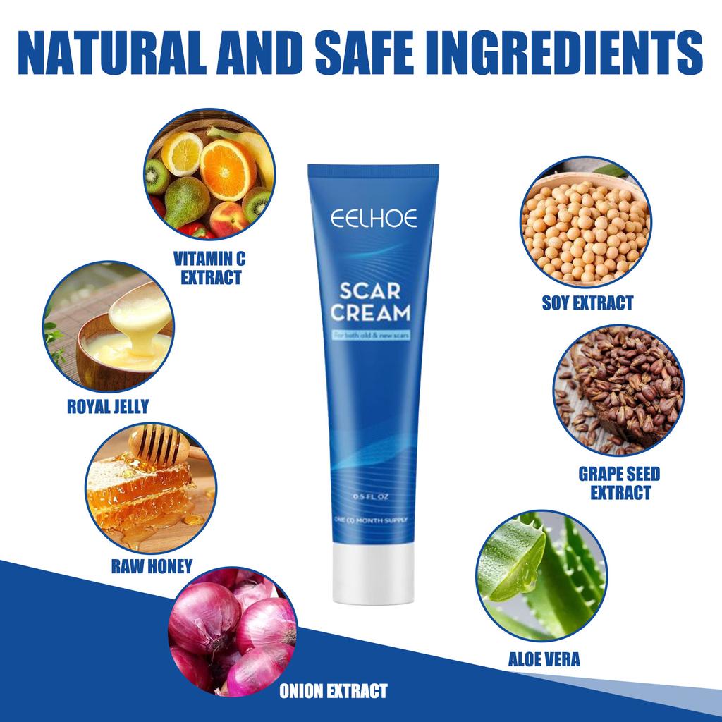 EELHOE Herbal Acne Scar Removal Cream Stretch Marks Remove Face Body Burn Surgical Scars Treatment Scar Remove Serum