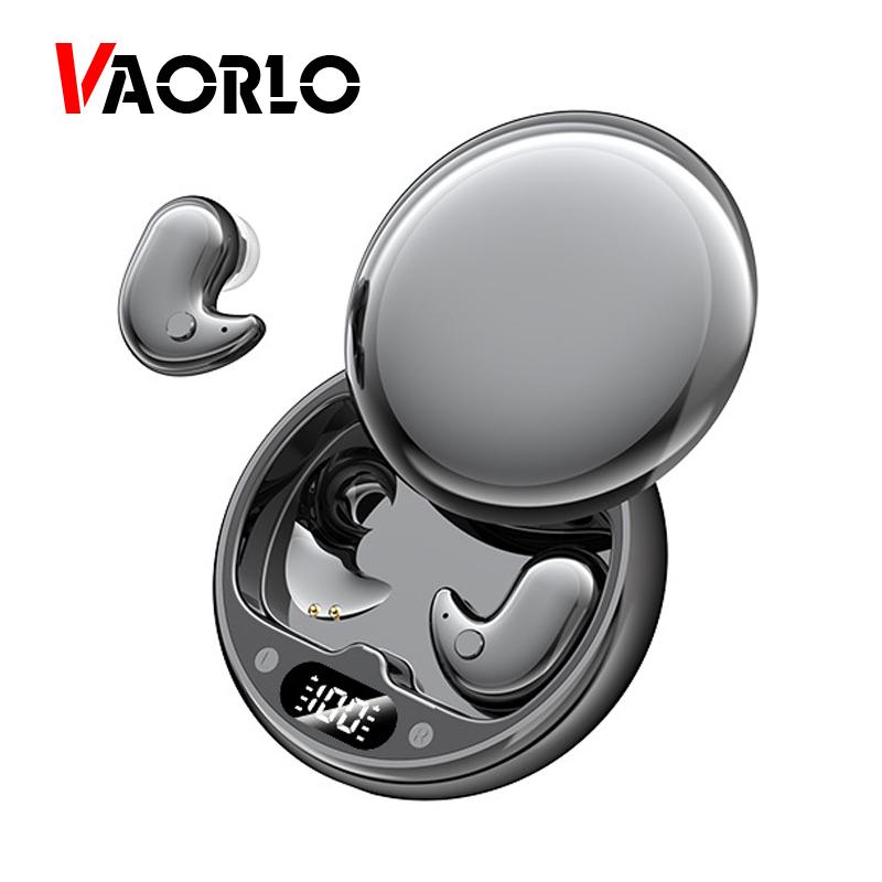 VAORLO Беспроводные наушники-вкладыши для сна, гарнитура с шумоподавлением и низкой задержкой, HD-микрофон, стереомузыкальные наушники для всех смартфонов