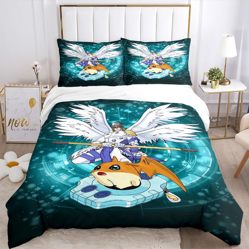 Angel Warrior Partner Print 3Pcs Bedding Setduvet Cover With 2 Bedropillowcase Home Birthday Gift