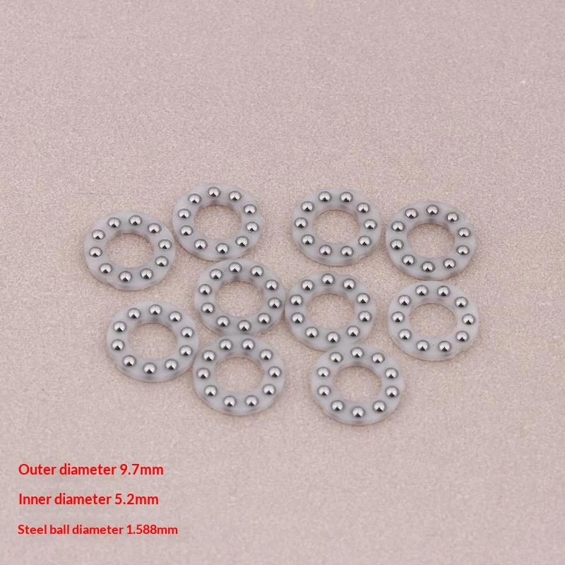 10Pcs Mini Bearing Steel Ball Thrust Plastic Rubber Support Bearing For Folding Knife Tool Accessories