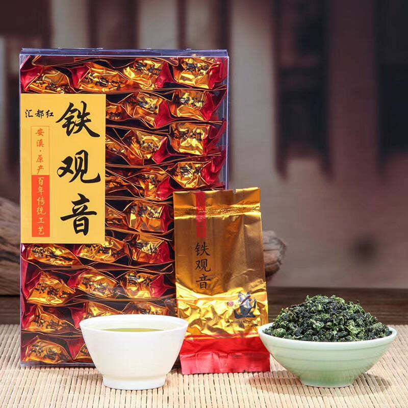 Органический зеленый чай Anxi Tieguanyin, 250 г, в пакетиках, чай Гуань Инь Улун, листовой чай