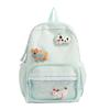 Schoolbag Japanese ins cute kitten print backpack junior high school college student schoolbag college wind backpack versatile backpack
