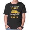 Unisex Crew Neck T-Shirt My Right To Party Graphic Short Sleeve Casual Tee