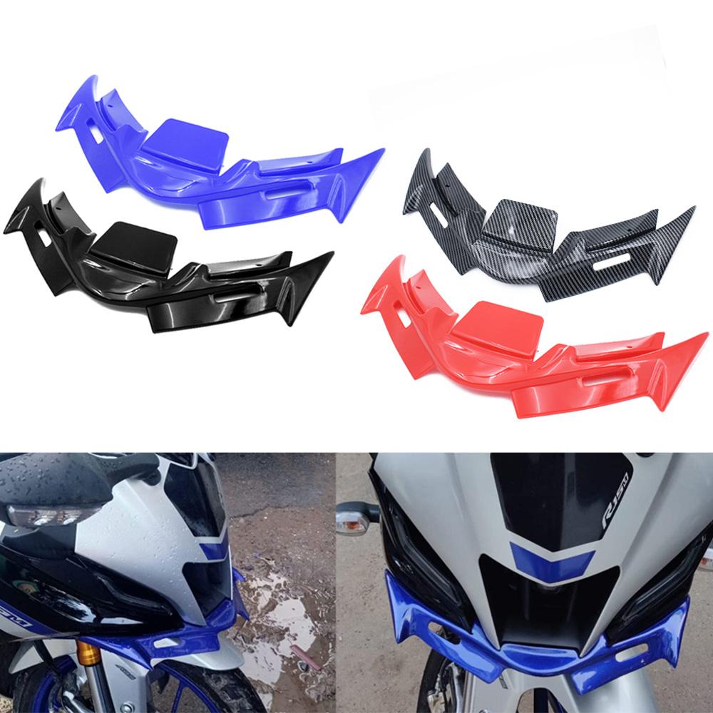 Motorcycle Front Fairing Winglet Wing Cover Trim For Yamaha R15 V4 2021 2023 Motorcycle Decorative Accessori