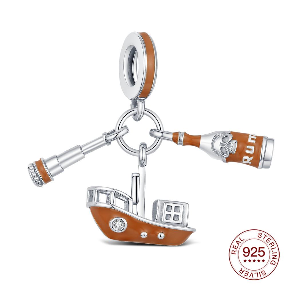 Медные летние бусины Классические пиратские подвески для багажа Изготовление ювелирных изделий Для браслета DIY Ежедневный гламур для женщин Модные подарки