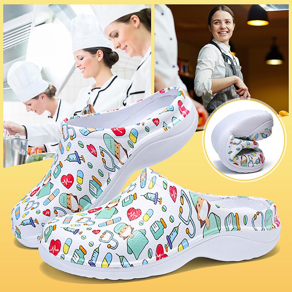 Больница Атрего, хирургические медицинские тапочки, женские нескользящие туфли для медсестер «Доктор Ева», сабо для кормления, обувь для спа-салона красоты, медицинская обувь для повара