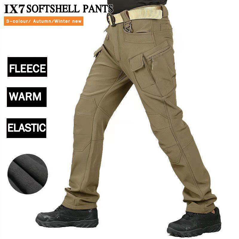 Мужские водонепроницаемые походные тактические брюки для рыбалки, походные боевые брюки, толстые