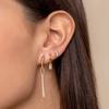 Серьги-гвоздики из серебра 925 пробы с белым кристаллом, золотые серьги для женщин, роскошные серьги с подвесками в виде капли воды/сердца/цветка, тонкие ювелирные изделия