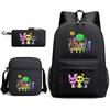 Rhythm Box Children's Backpack Crossbody Bag Pencil Bag Rabub Cute Elementary School Bag Three-piece Set