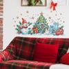 Рождественские украшения Снеговик Рождественская елка Подарочная коробка Спальня Гостиная Кабинет Фон Ландшафтный дизайн Наклейки на стену