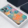 Чехол для телефона с ярким узором из морских звезд для iPhone 17e 17 16 15 14 Pro Max 14 13 Pro 16 Прозрачный противоударный ТПУКарман для карты Чехол