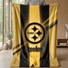 Pittsburgh Steelers Flannel Fleece Blanket Cozy Warm Throw Blanket For Couch Bed Travel All Season Use