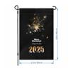 Happy New Year Garden Flag Garden Signs Seasonal Flags Double Sided Decorative Flags Yard Signs 2026 Holiday Garden Flags 12X18