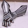 Medieval Knight Gauntlets Functional Armor Gloves Adult Leather Steel