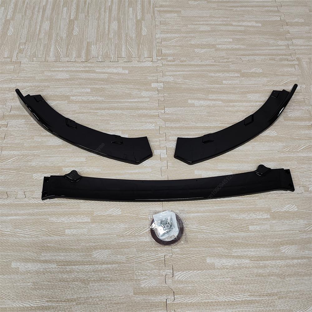 3 шт. Сплиттер-диффузор для губы переднего бампера автомобиля для Mazda MX-5 MX5 Miata ND 2016-2025 2-дверный обвес тюнинг глянцевый черный